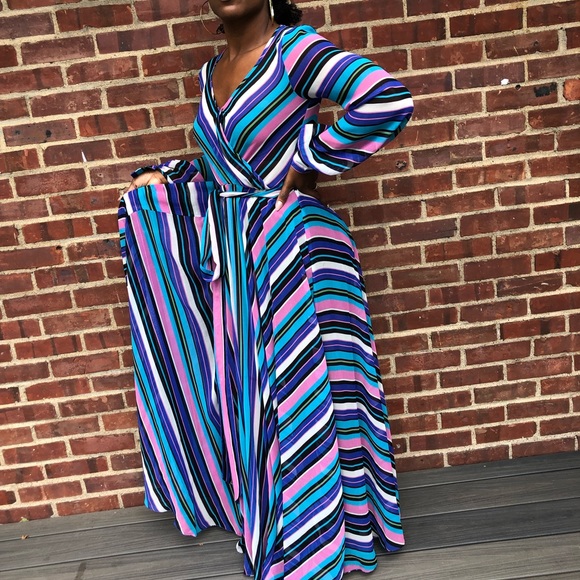 Multicolored Maxi Dress - Picture 3 of 5